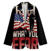 Firefighter I Fight What You Fear Print Women's Blazer