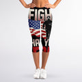 Firefighter I Fight What You Fear Print Women's Capri Leggings