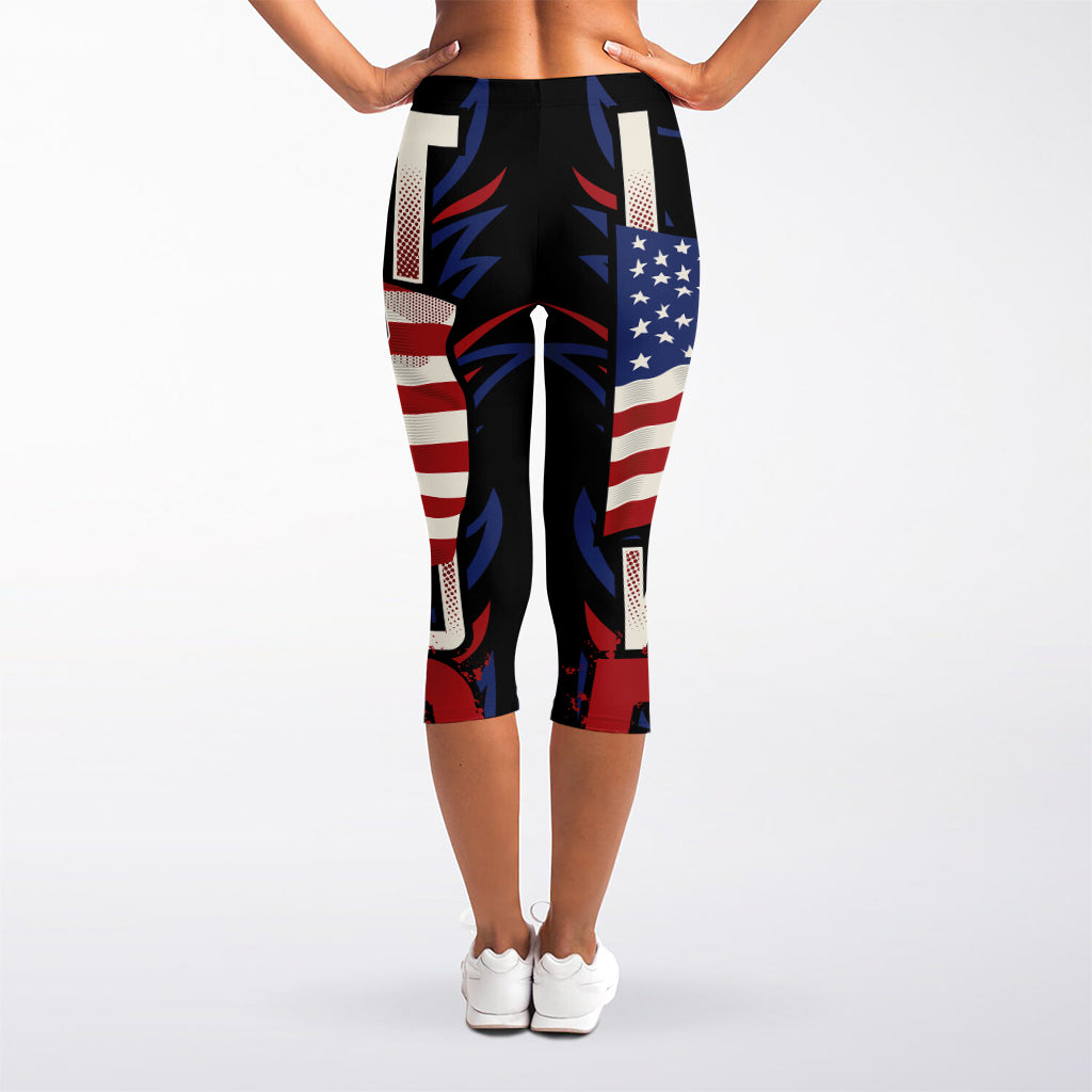 Firefighter I Fight What You Fear Print Women's Capri Leggings