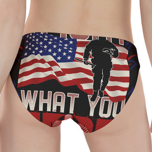 Firefighter I Fight What You Fear Print Women's Panties