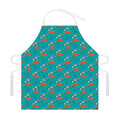 Fish And Jellyfish Pattern Print Adjustable Apron