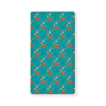 Fish And Jellyfish Pattern Print Baby Crib Sheet