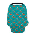 Fish And Jellyfish Pattern Print Baby Seat Cover
