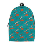 Fish And Jellyfish Pattern Print Backpack
