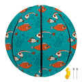 Fish And Jellyfish Pattern Print Basketball
