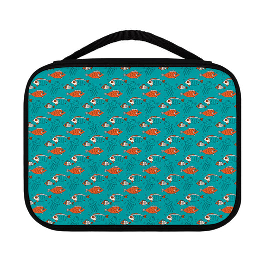 Fish And Jellyfish Pattern Print Classic Bible Case