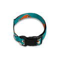 Fish And Jellyfish Pattern Print Dog Collar