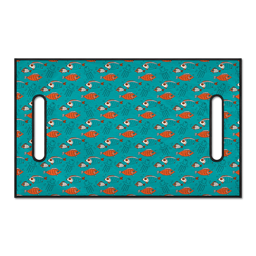 Fish And Jellyfish Pattern Print Golf Cart Seat Cover