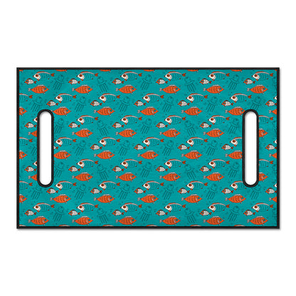 Fish And Jellyfish Pattern Print Golf Cart Seat Cover
