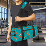 Fish And Jellyfish Pattern Print Gym Bag