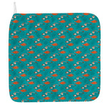 Fish And Jellyfish Pattern Print Hand Towel