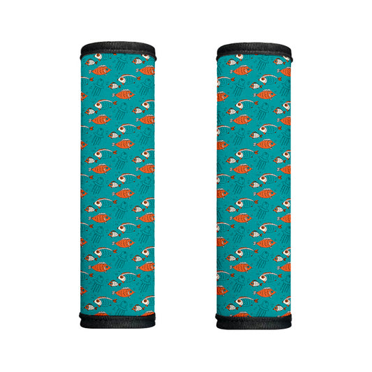 Fish And Jellyfish Pattern Print Handle Covers