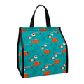 Fish And Jellyfish Pattern Print Insulated Lunch Tote