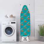 Fish And Jellyfish Pattern Print Ironing Board Cover