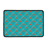Fish And Jellyfish Pattern Print Kitchen Mat
