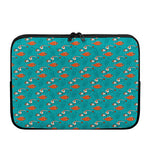 Fish And Jellyfish Pattern Print Laptop Sleeve