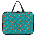 Fish And Jellyfish Pattern Print Laptop Sleeve With Handle