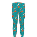 Fish And Jellyfish Pattern Print Men's Leggings