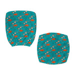 Fish And Jellyfish Pattern Print Office Chair Cover