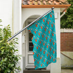 Fish And Jellyfish Pattern Print Polyester Flag