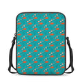 Fish And Jellyfish Pattern Print Rectangular Crossbody Bag
