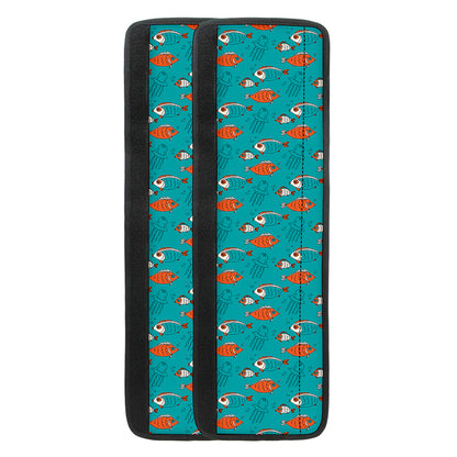 Fish And Jellyfish Pattern Print Refrigerator Handle Covers