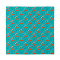 Fish And Jellyfish Pattern Print Silk Bandana