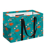 Fish And Jellyfish Pattern Print Utility Tote Bag