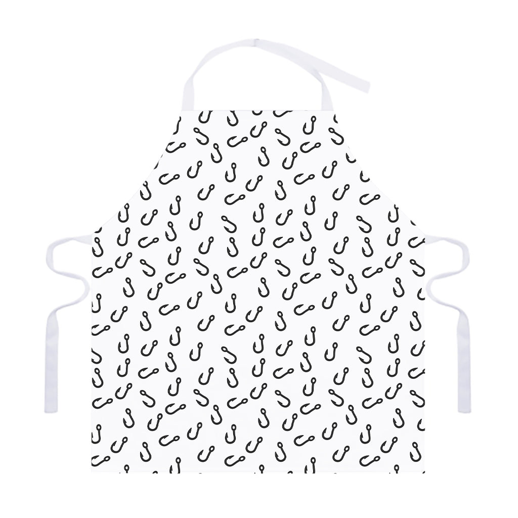 Fish Hook Pattern Print Adjustable Apron