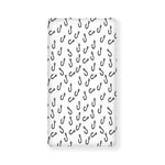 Fish Hook Pattern Print Baby Crib Sheet