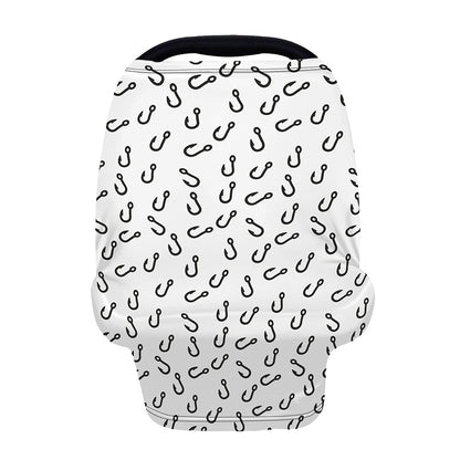 Fish Hook Pattern Print Baby Seat Cover