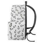 Fish Hook Pattern Print Backpack