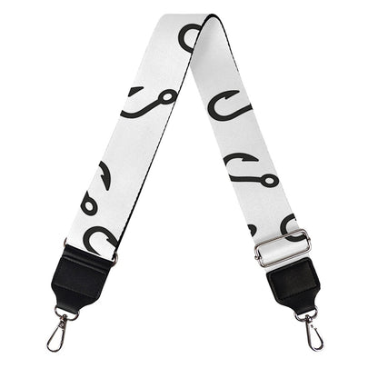 Fish Hook Pattern Print Bag Strap
