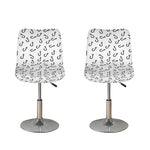 Fish Hook Pattern Print Bar Stool Covers