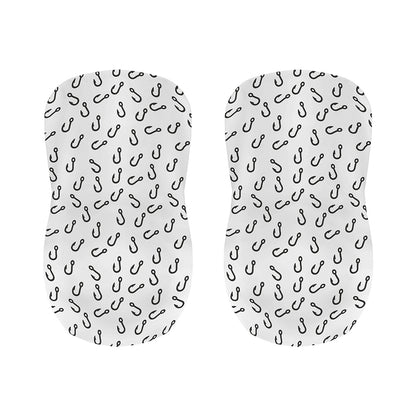 Fish Hook Pattern Print Bar Stool Covers