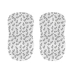Fish Hook Pattern Print Bar Stool Covers