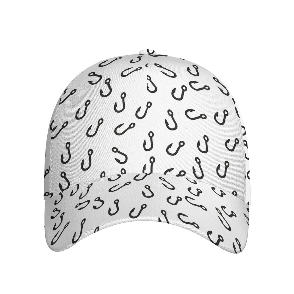 Fish Hook Pattern Print Baseball Cap