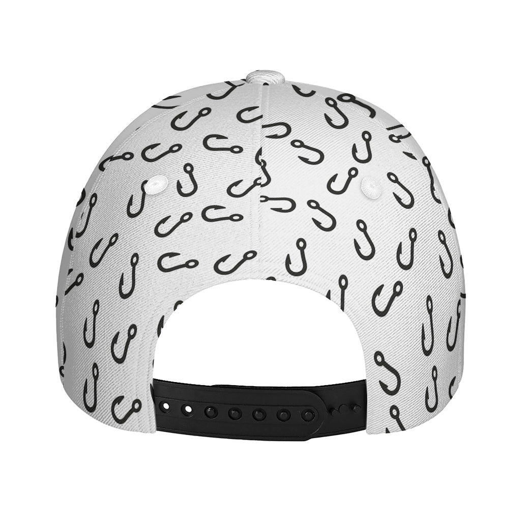 Fish Hook Pattern Print Baseball Cap