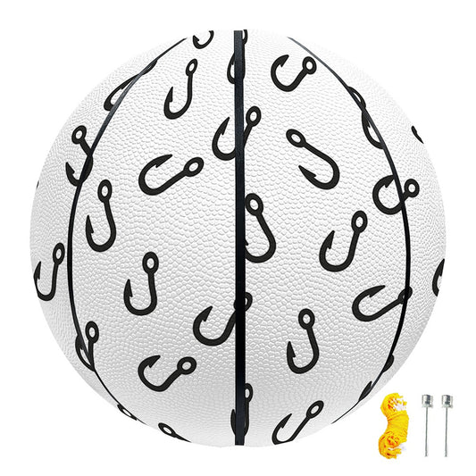 Fish Hook Pattern Print Basketball