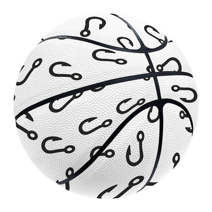 Fish Hook Pattern Print Basketball