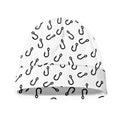 Fish Hook Pattern Print Beanie