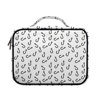 Fish Hook Pattern Print Briefcase Bible Bag