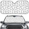 Fish Hook Pattern Print Car Windshield Sun Shade