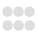 Fish Hook Pattern Print Coaster Set