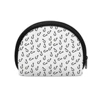 Fish Hook Pattern Print Coin Purse