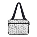Fish Hook Pattern Print Double Strap Bible Bag