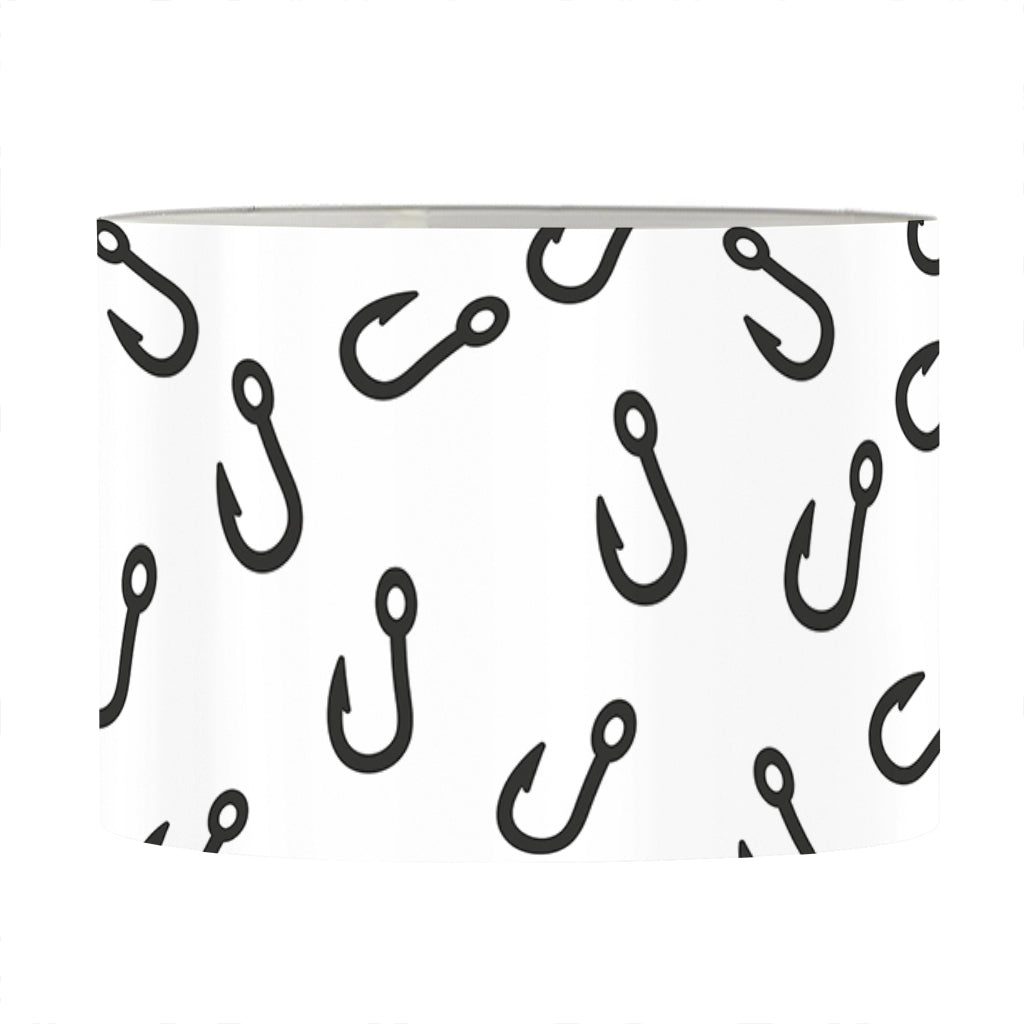 Fish Hook Pattern Print Drum Lamp Shade