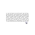 Fish Hook Pattern Print Extended Mouse Pad