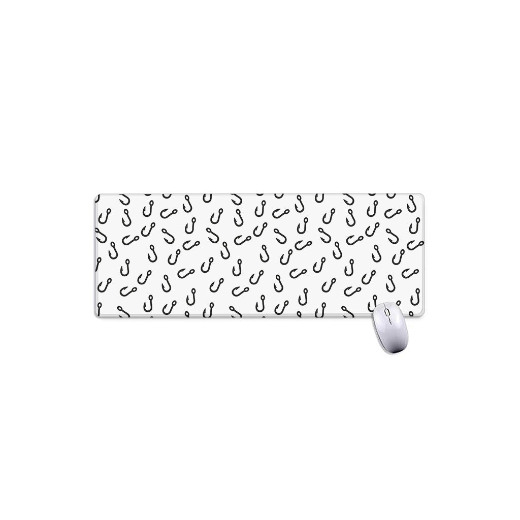 Fish Hook Pattern Print Extended Mouse Pad
