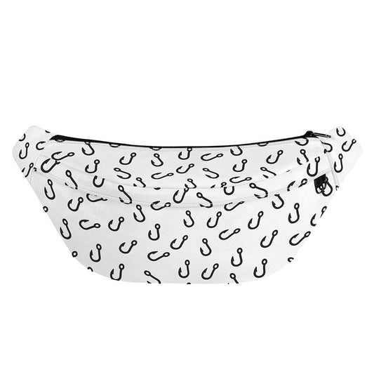 Fish Hook Pattern Print Fanny Pack